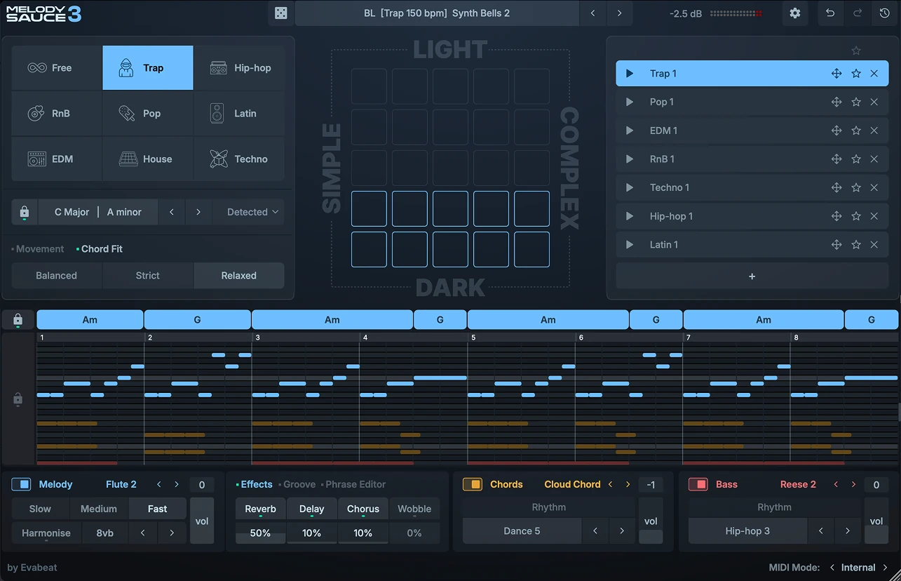 EVAbeat Melody Sauce 3 plugin interface on sale at Plugin Boutique, 20% off until Jun 30