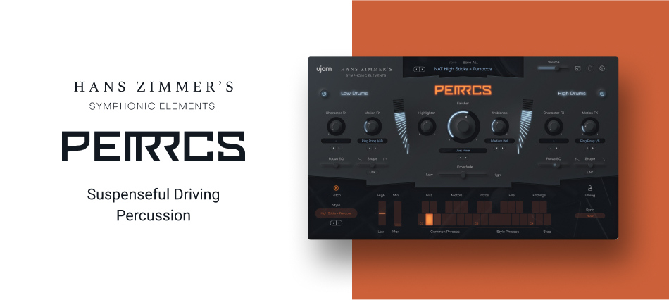 High-end orchestral percussion library with layered control, tempo-locked phrases, and extensive finishing effects.