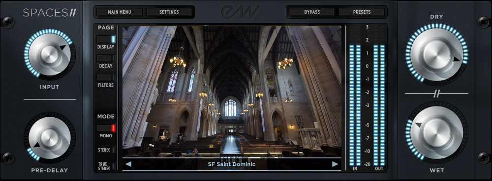 A large convolution reverb collection with fast preset browsing and extensive real-world spaces.
