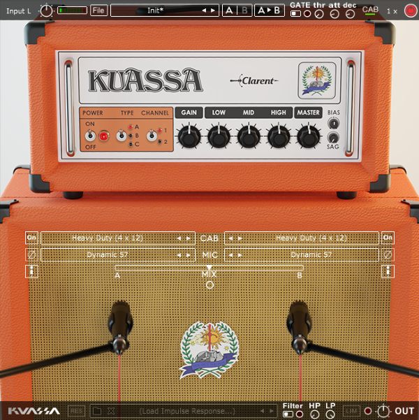 Orange-inspired British amp simulator with three amp voices, dual channels, IR cabinets and flexible dual-miking.