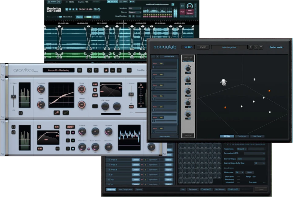 Integrated Dolby Atmos production, 3D reverb, multichannel dynamics and ADM/BWF mastering tools in one bundle.