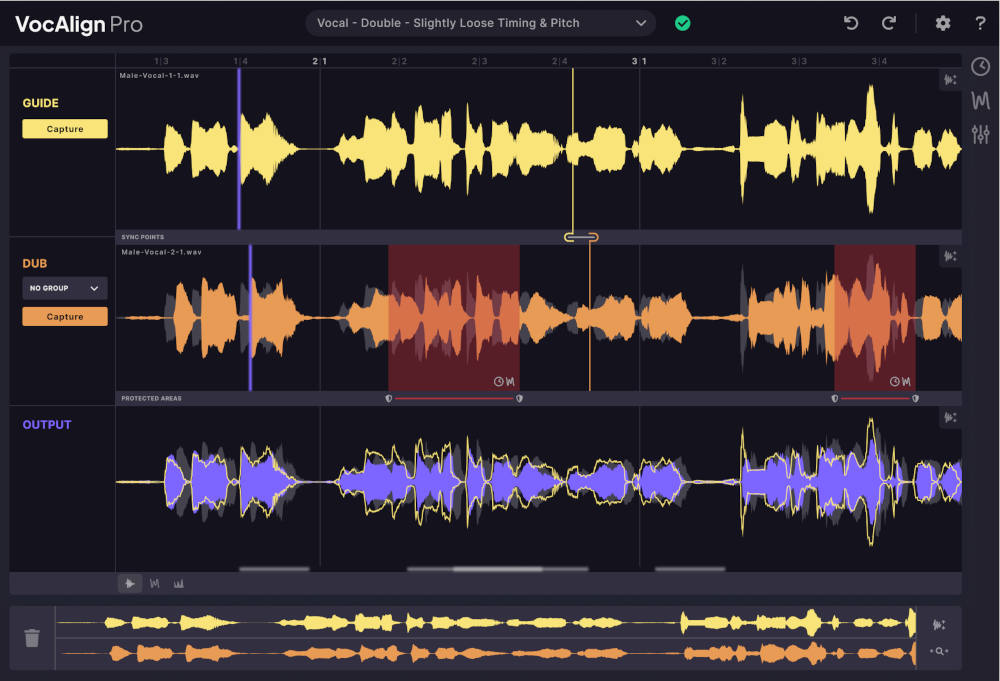 Automatic timing and pitch alignment for vocals, with SmartPitch, formant shifting and ARA compatibility.