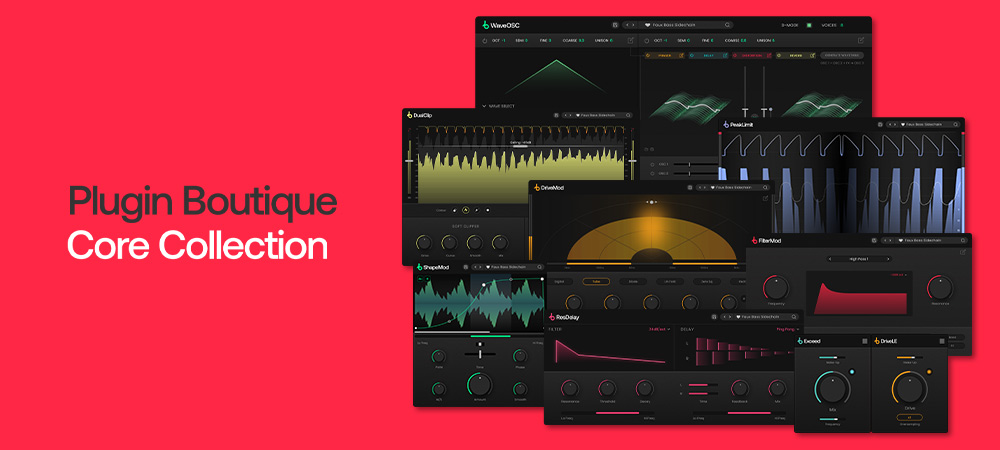 Nine plugins for wavetable synthesis, creative modulation/distortion effects, and mastering tools from idea to final master.