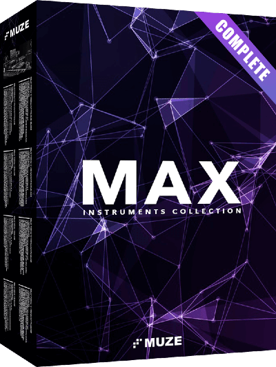 Ten Kontakt instruments with extensive sampled and hybrid libraries for cinematic and electronic production.
