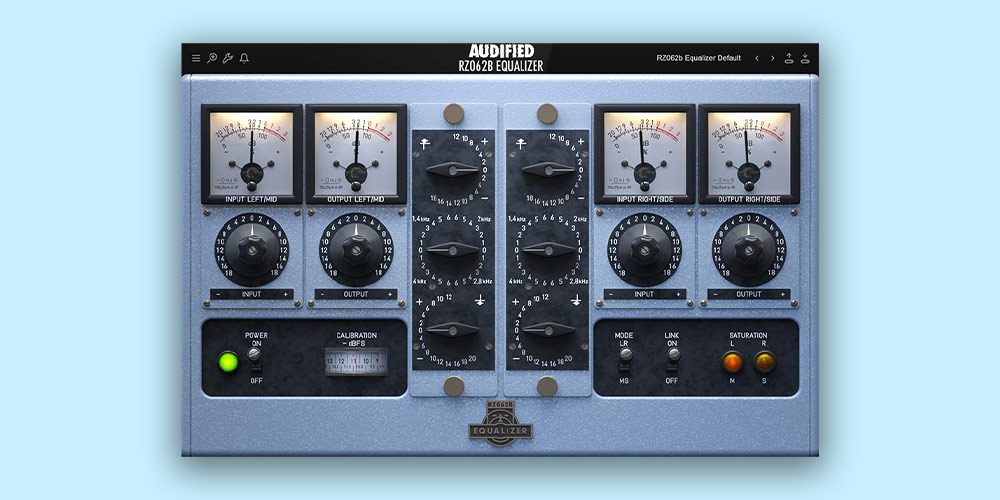 Two modeled vintage German EQ modules with fixed‑parameter tonal shaping and stereo/mid‑side controls for mixing and mastering.