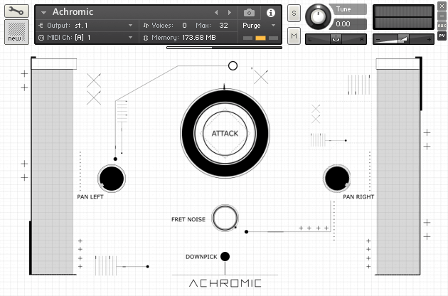 A DI-focused Kontakt guitar library aimed at fast, aggressive rhythm guitar production and re-amping workflows.