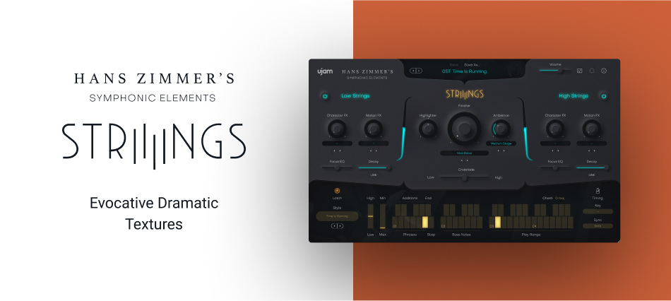 Playable cinematic string sections with split low/high layers, styles, and integrated sound-design effects.