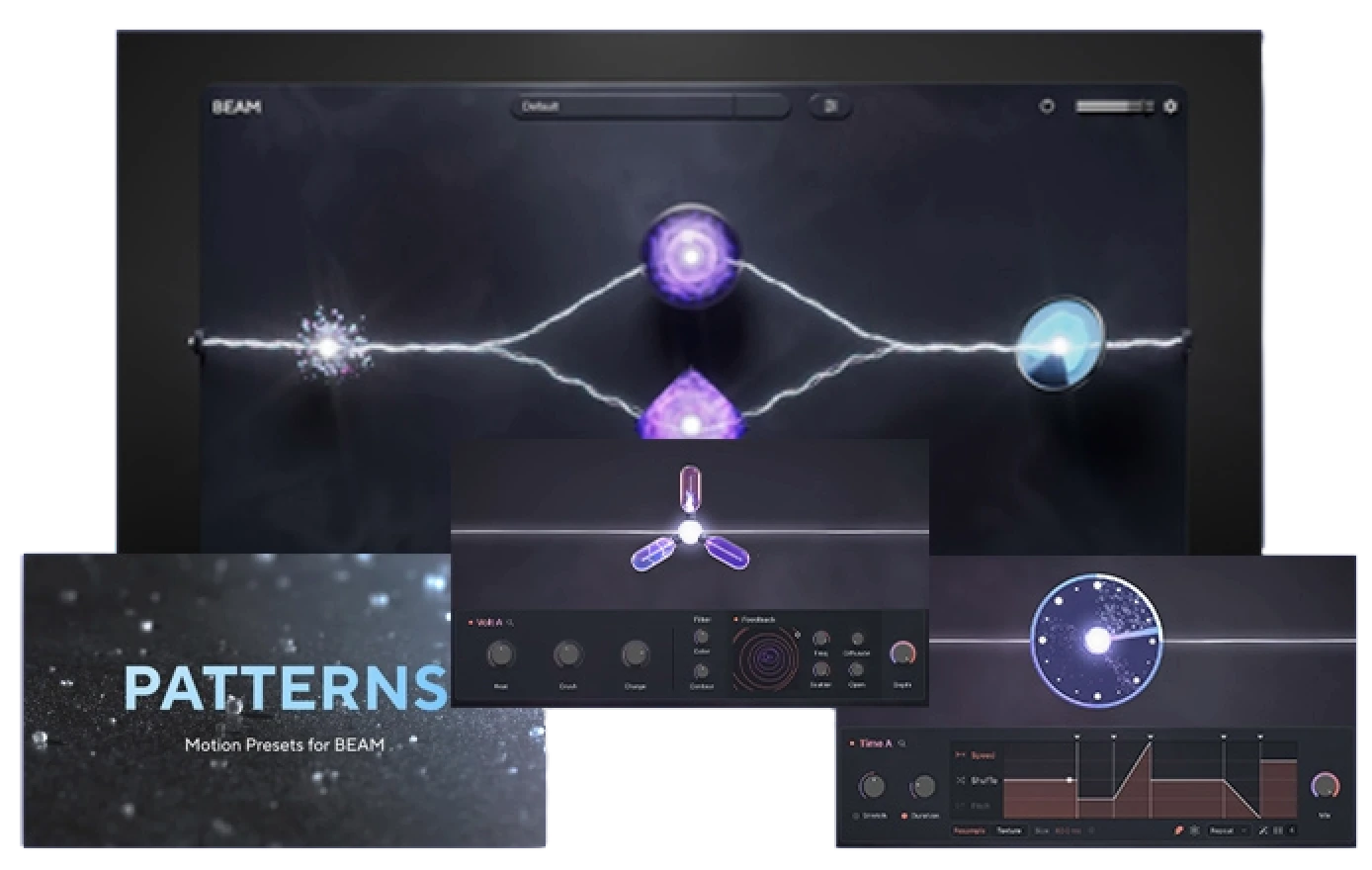 Modular multi-effects engine with time, rhythm, granular, convolution and distortion expansions for creative processing.