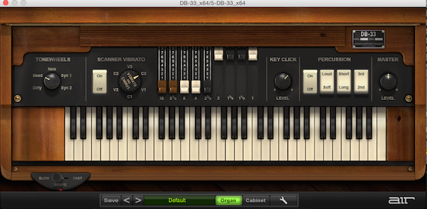 Modeled tonewheel organ with convolution rotary cabinet and tube overdrive, plus 122 presets.