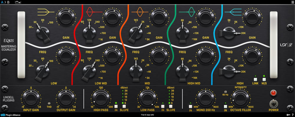 Faithful emulation of a rare five-band tube mastering EQ with modern M/S, analysis and low-end extension tools.